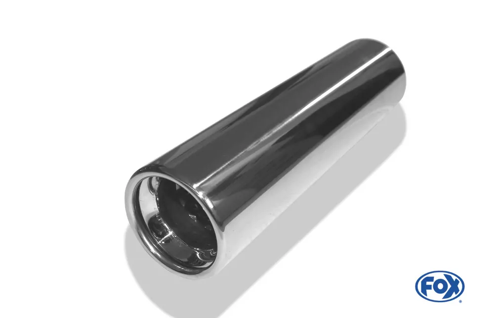 Anschweißendrohr Typ 13  Ø 80 mm / Länge: 300 mm  - rund / eingerollt / gerade / mit Absorber