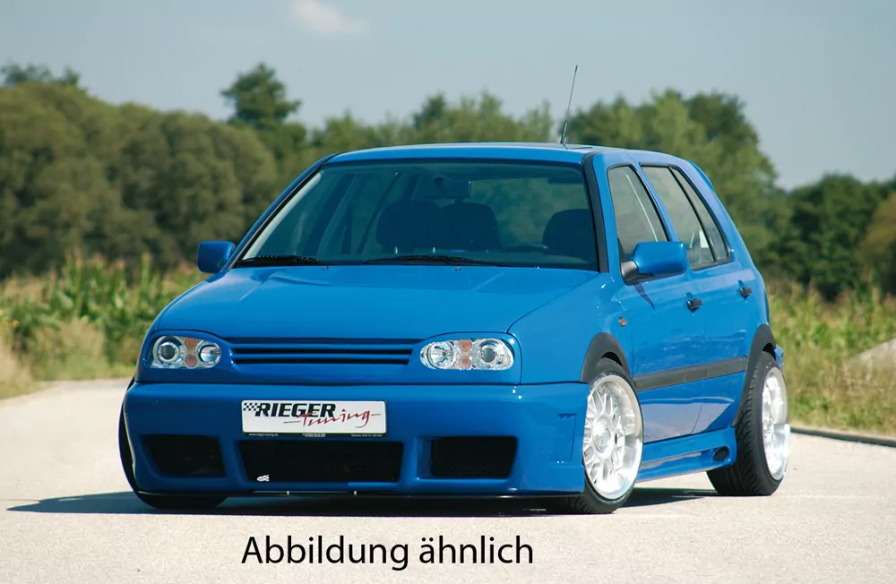 Rieger Spoilerstoßstange RS-Four Look für VW Golf 3 - Cabrio   carbon optik