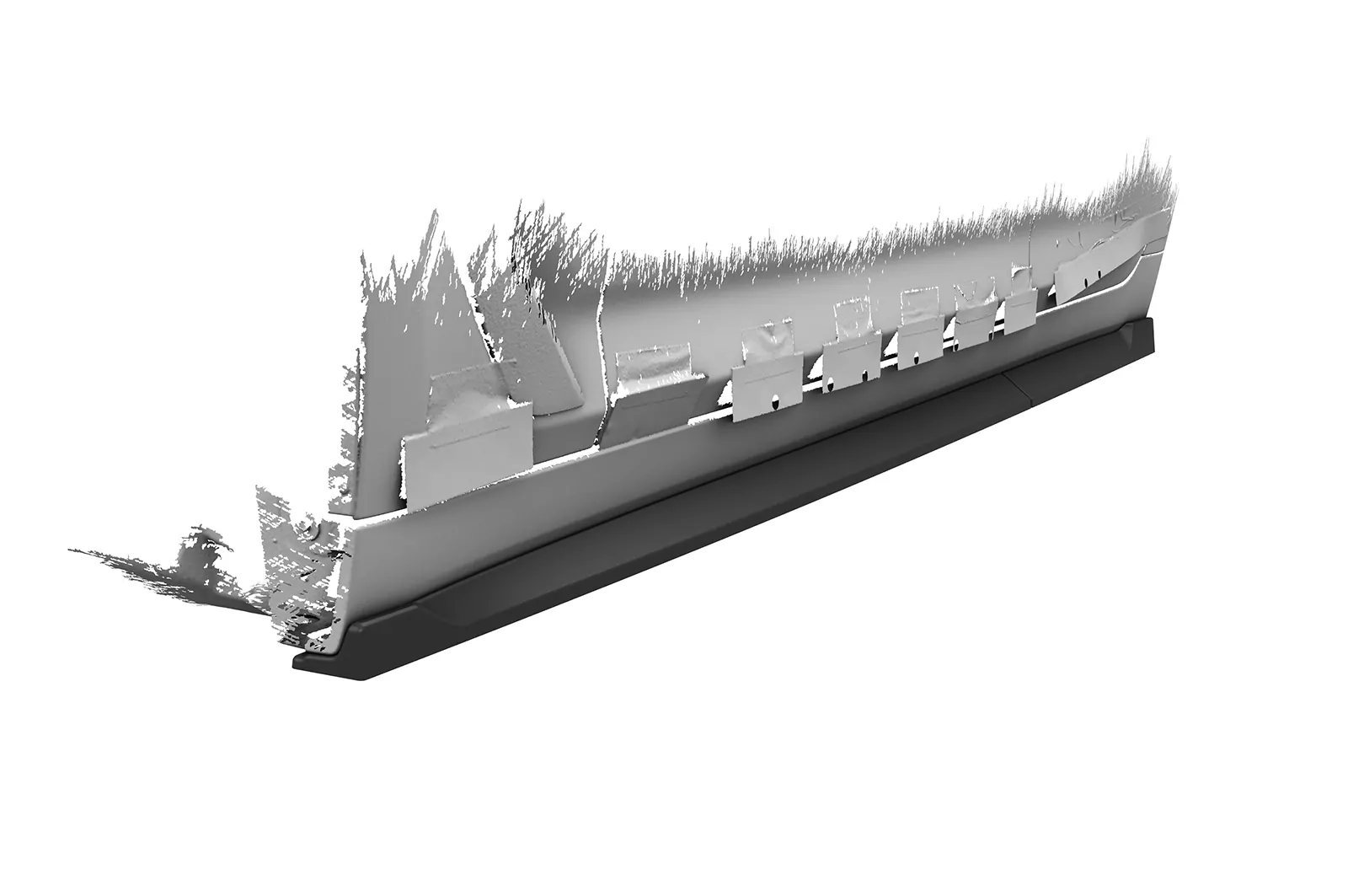 Seitenschweller für BMW 5er G31 Touring SS582 Schwarz Strukturiert