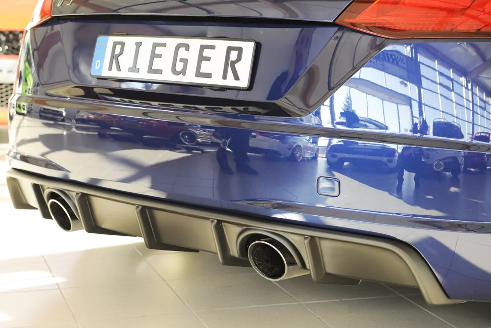 Rieger Heckeinsatz für Audi TT (8J-FV/8S) - Coupé 09.18- (ab Facelift) carbon optik