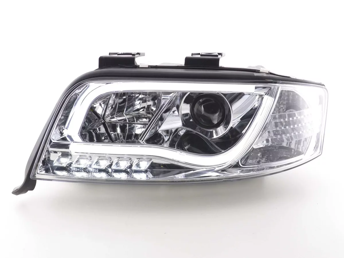 Scheinwerfer Set Daylight LED Tagfahrlicht Audi A6 Typ 4B  01-04 chrom