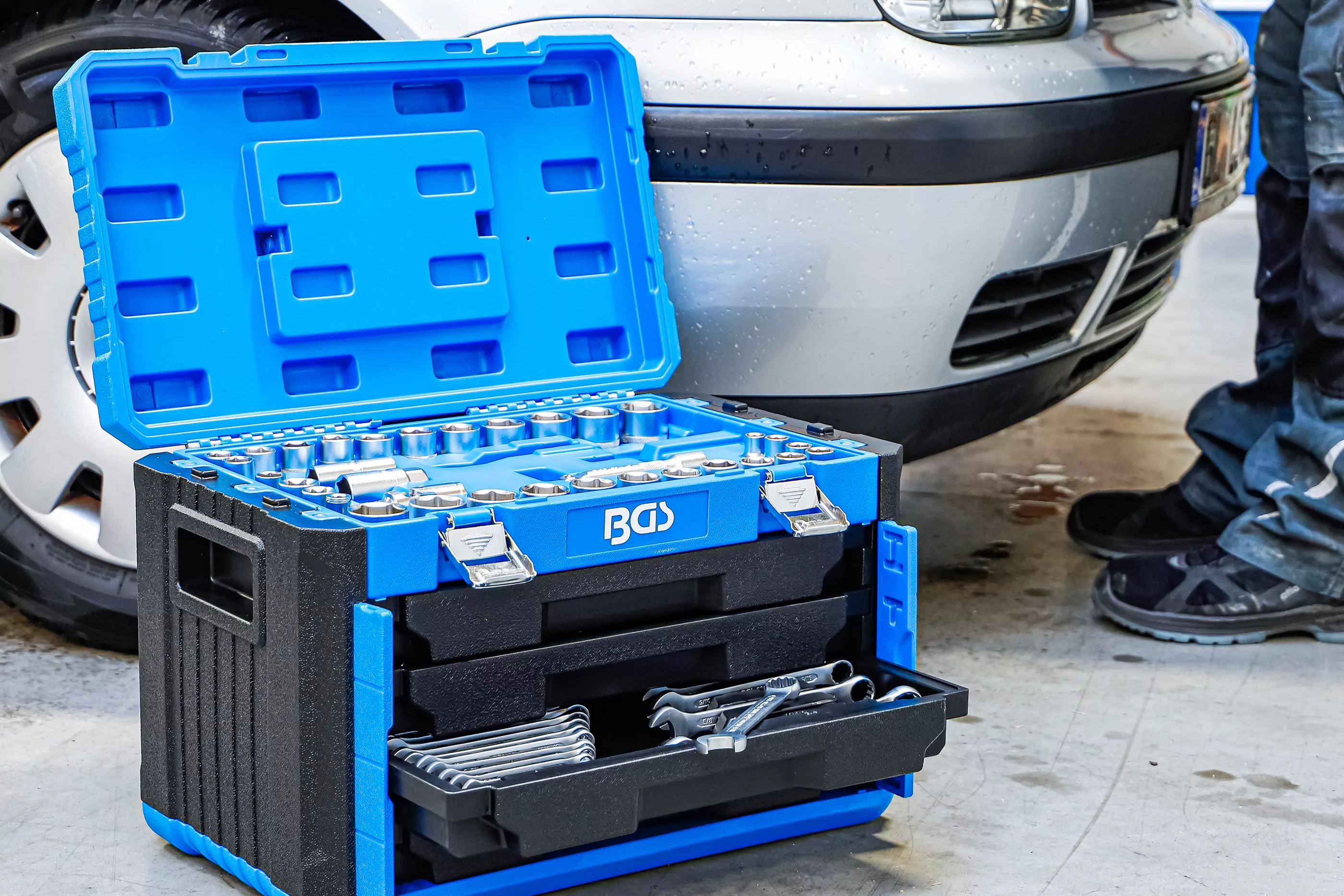 Steckschlüssel-Satz Sechskant | Antrieb 6,3 mm (1/4") / 10 mm (3/8") / 12,5 mm (1/2") | Metrisch und Zollgrößen | 300-tlg.