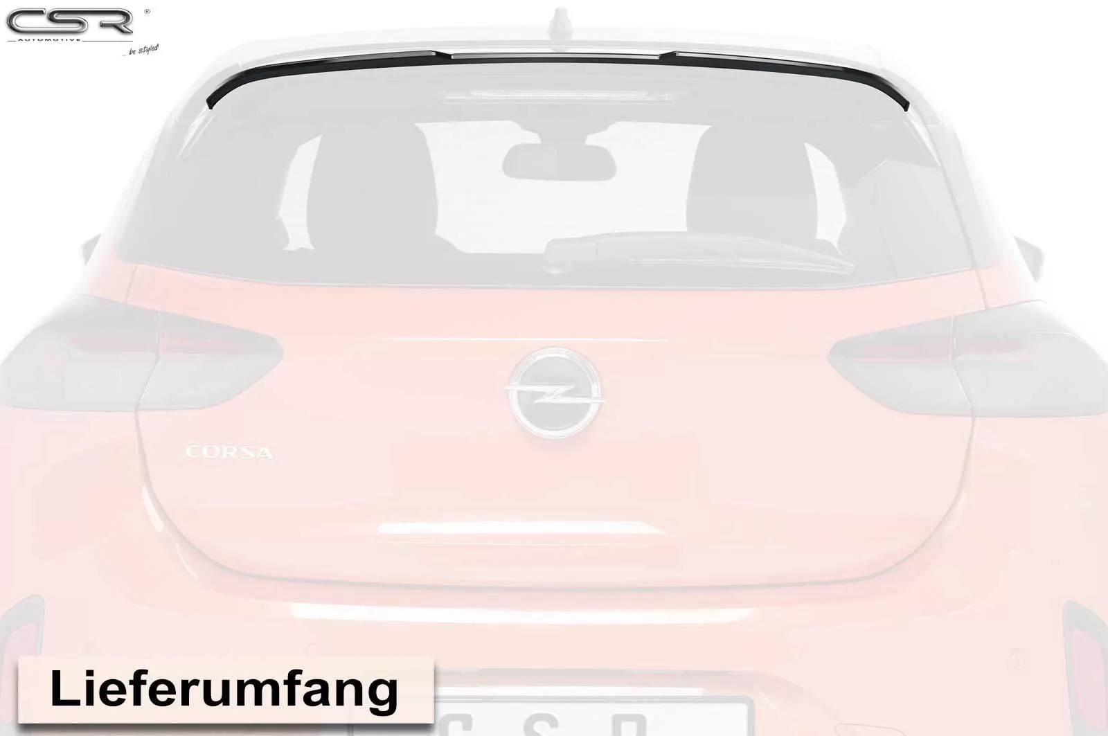 Heckflügel mit ABE für Opel Corsa F GS-Line HF686-M Carbon Look (matt)