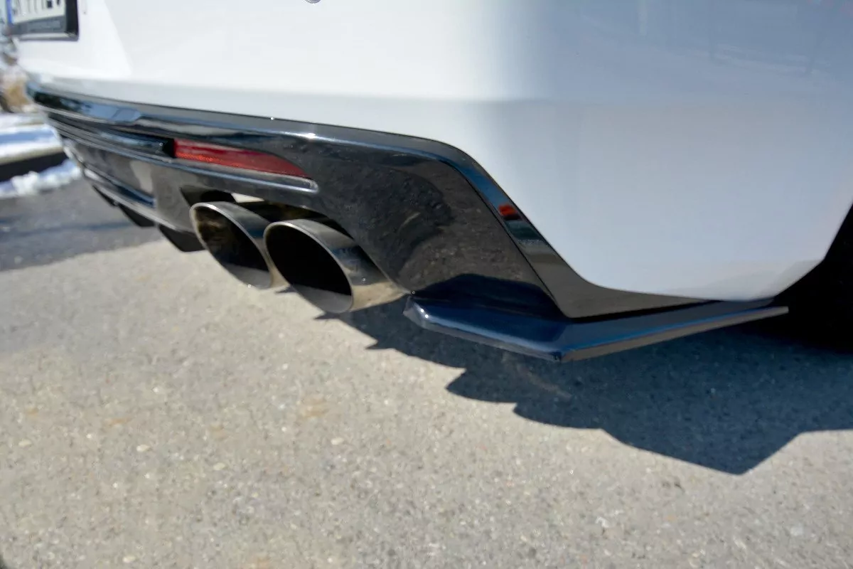 Heck Ansatz Flaps Diffusor Passend Für Diffusor Passend Für CHEVROLET CAMARO 6TH-GEN. PHASE-I 2SS COUPE Schwarz Hochglanz Schwarz Hochglanz