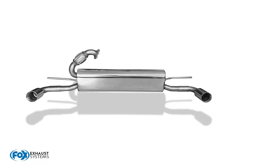 Smart Fortwo Coupe 451  Endschalldämpfer quer Ausgang rechts/links inkl. Flexstück - 1x70 Typ 24 rechts/links