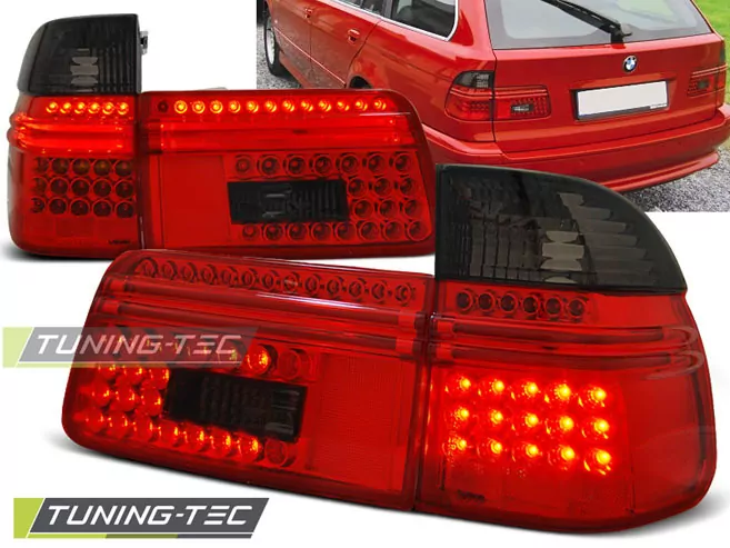 Led Tail Lights Red Smoke Fits Bmw E39 97-08.00 Touring