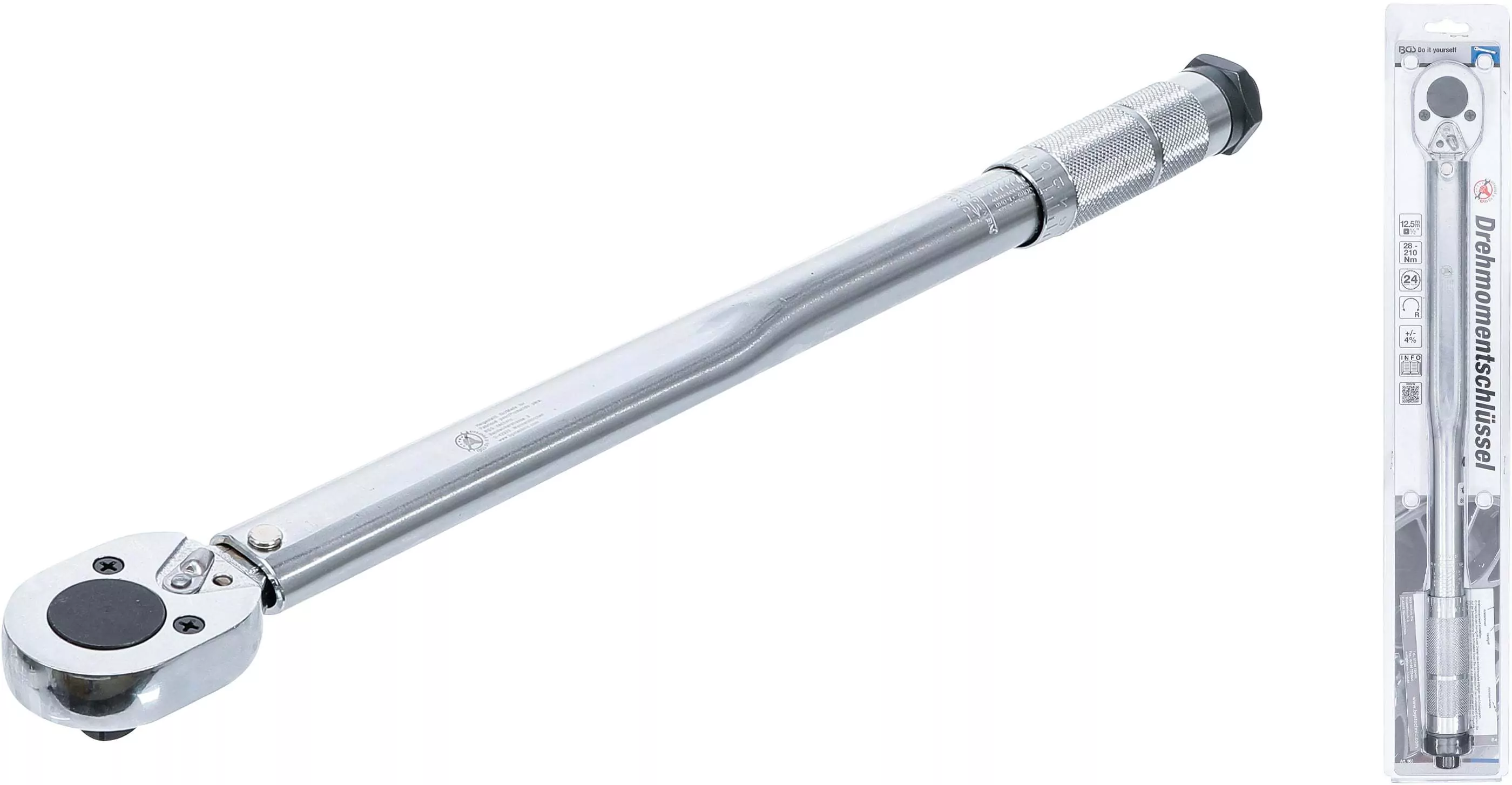 Drehmomentschlüssel | Abtrieb Außenvierkant 12,5 mm (1/2") | 28 - 210 Nm