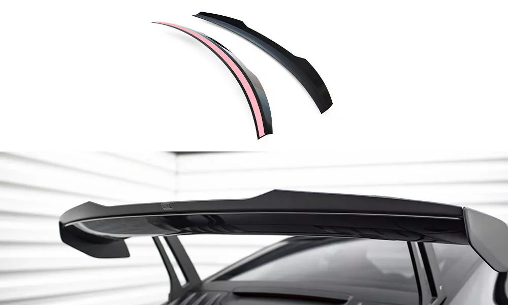 HĂ¶her Spoiler CAP Für Porsche 911 992 GT3 Schwarz Hochglanz