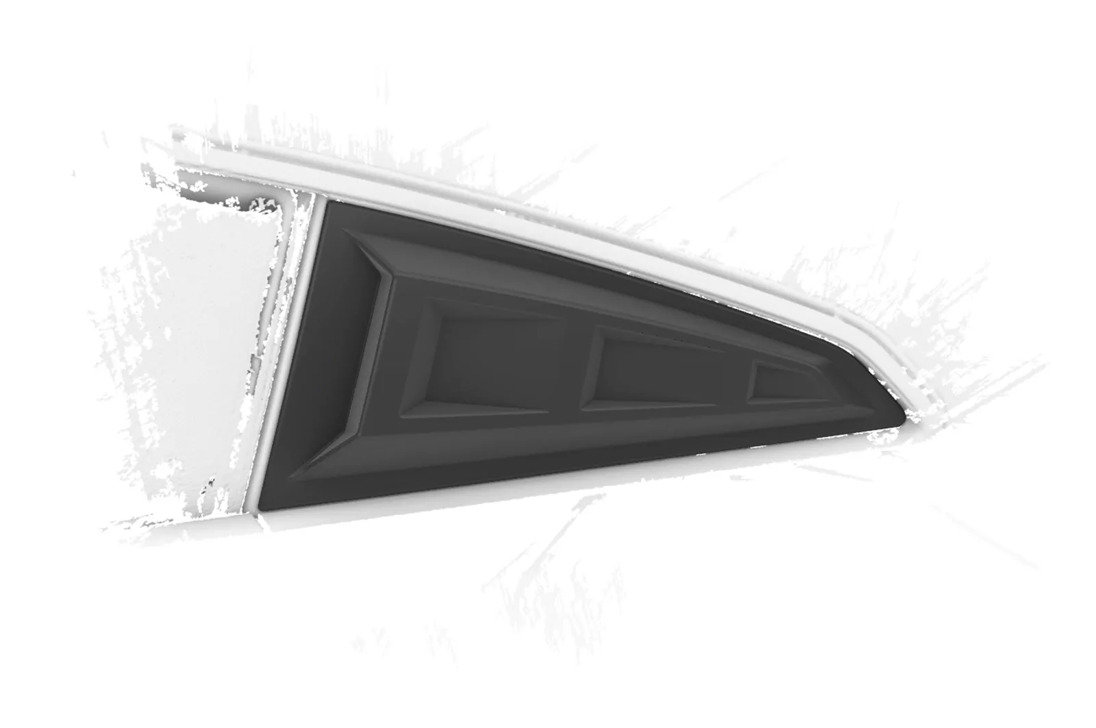 Seitenscheibenblenden für Audi TT (FV/8S) Coupe SSB035 Schwarz Strukturiert