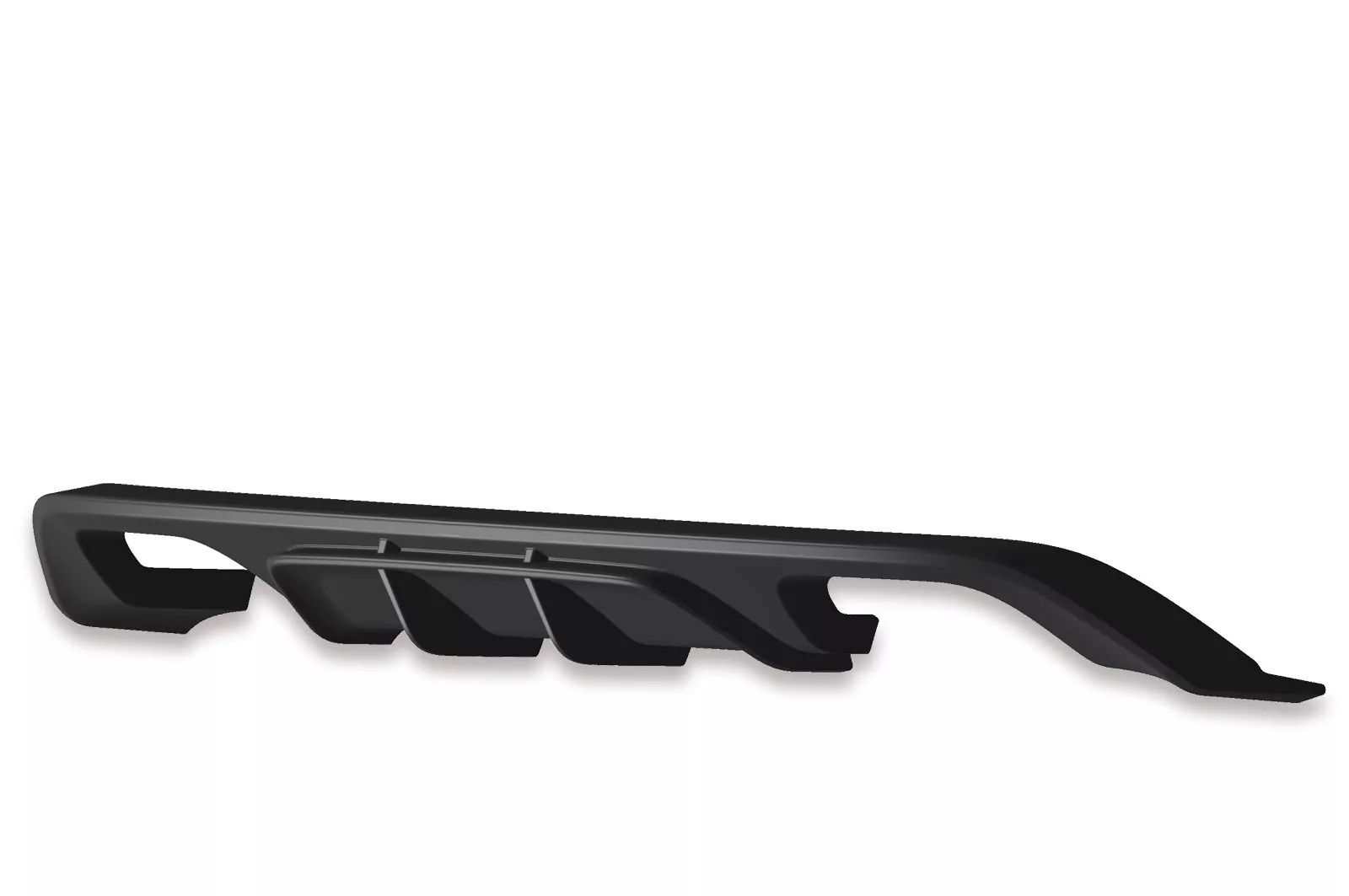 Heckansatz für VW Golf 7 R / R-Line HA253 Strukturiert (schwarz matt)