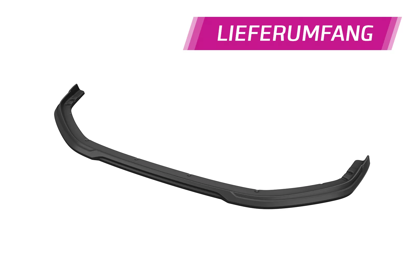 Cup-Spoilerlippe mit ABE für Peugeot 208 II GT / GT-Line CSL811 Schwarz Strukturiert