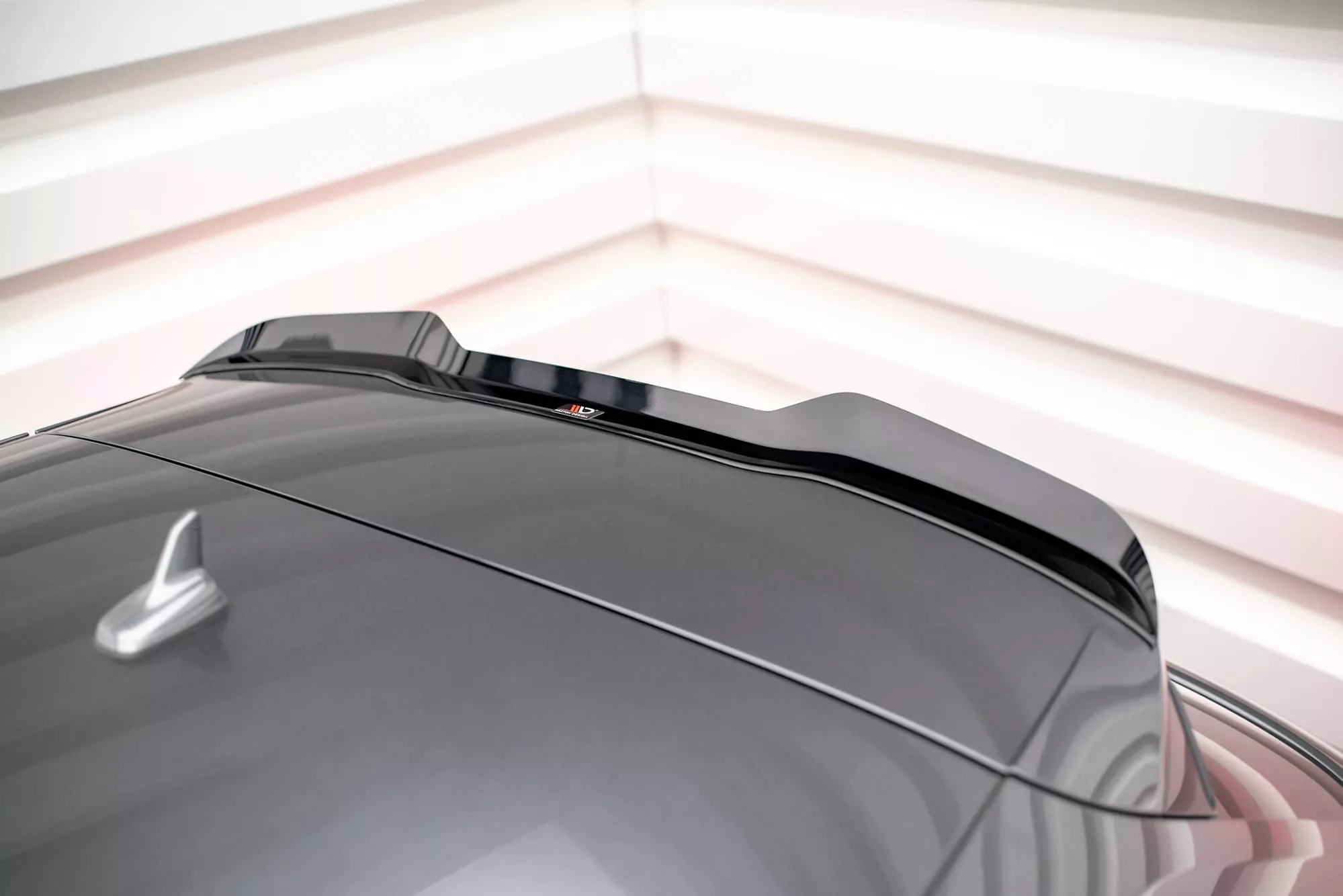Spoiler CAP Für Audi S3 / A3 S-Line Sportback 8V Facelift Schwarz Hochglanz