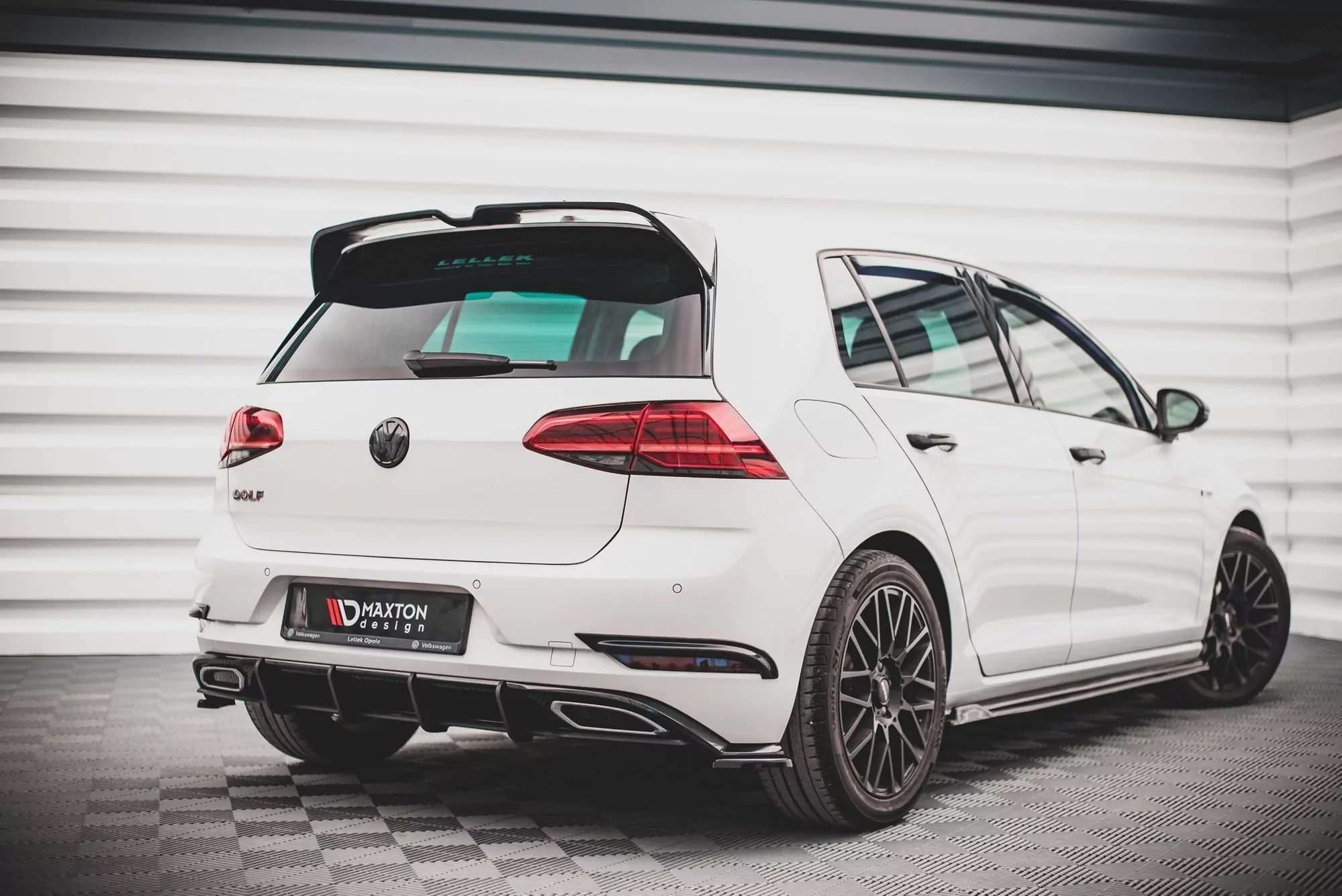 Rennen Street Pro Heckschürze Für Volkswagen Golf R-Line Mk 7 Facelift