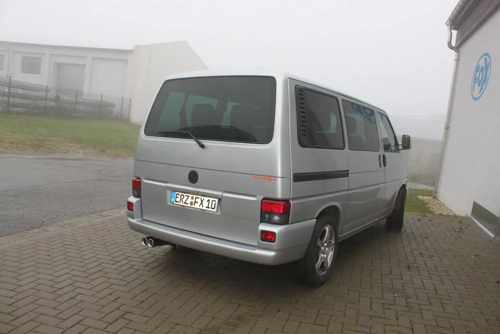 VW T4 - Frontantrieb - Bus/ Transporter/ Multivan/ Caravelle  Endschalldämpfer - 2x80 Typ 13