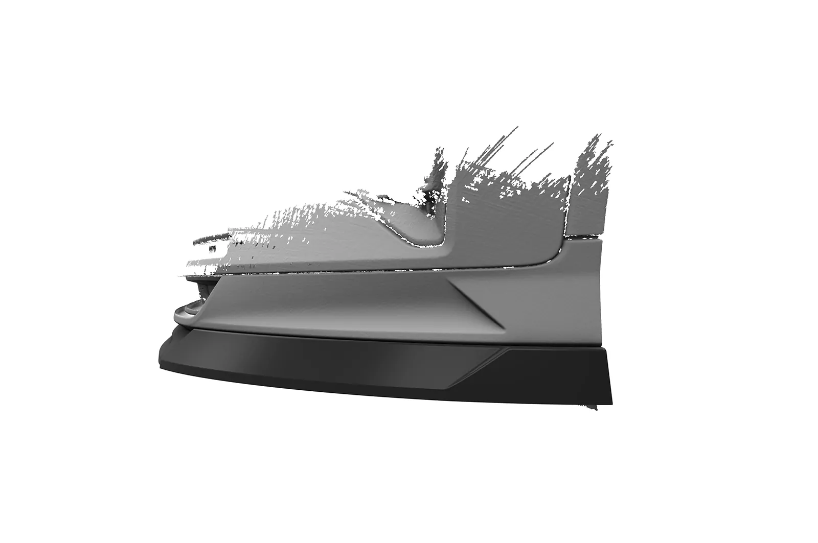 Cup-Spoilerlippe mit ABE für Polestar 2 CSL822 Schwarz Strukturiert