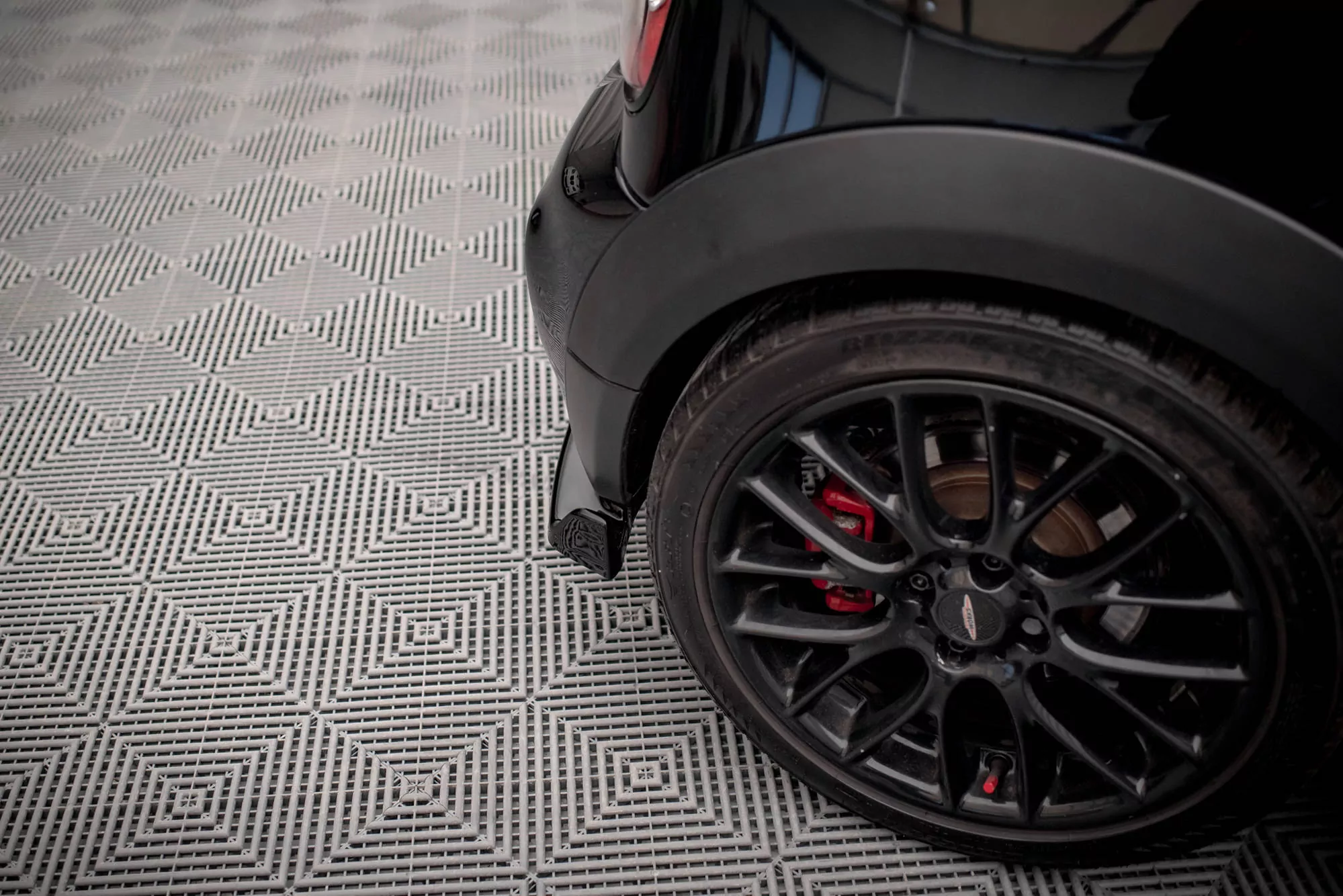 Heck Ansatz Flaps Diffusor V.3 Für Mini Cooper John Cooper Works R56 Schwarz Hochglanz