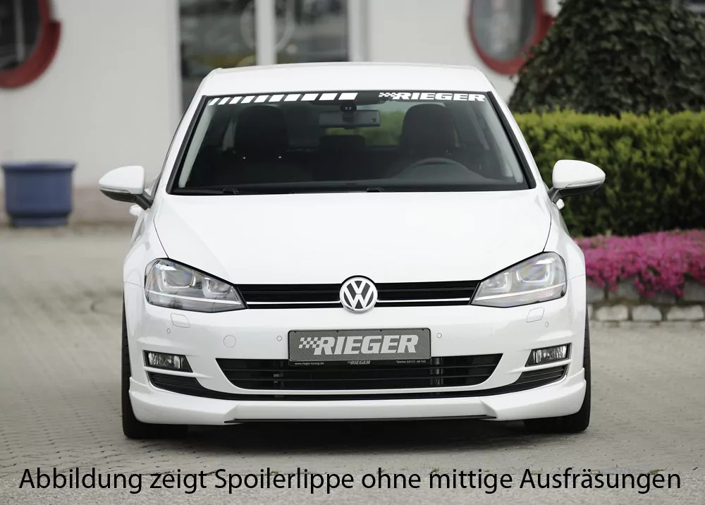 Rieger Spoilerlippe für VW Golf 7 - 3-tür. 10.12-12.16 (bis Facelift) carbon optik