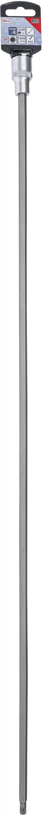 Bit-Einsatz | Länge 800 mm | Antrieb Innenvierkant 12,5 mm (1/2") | Innenvielzahn (für XZN) M8 | für VAG