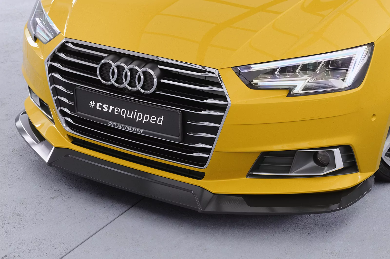 Cup-Spoilerlippe mit ABE für Audi A4 B9 (Typ 8W) CSL387 Strukturiert (schwarz matt)