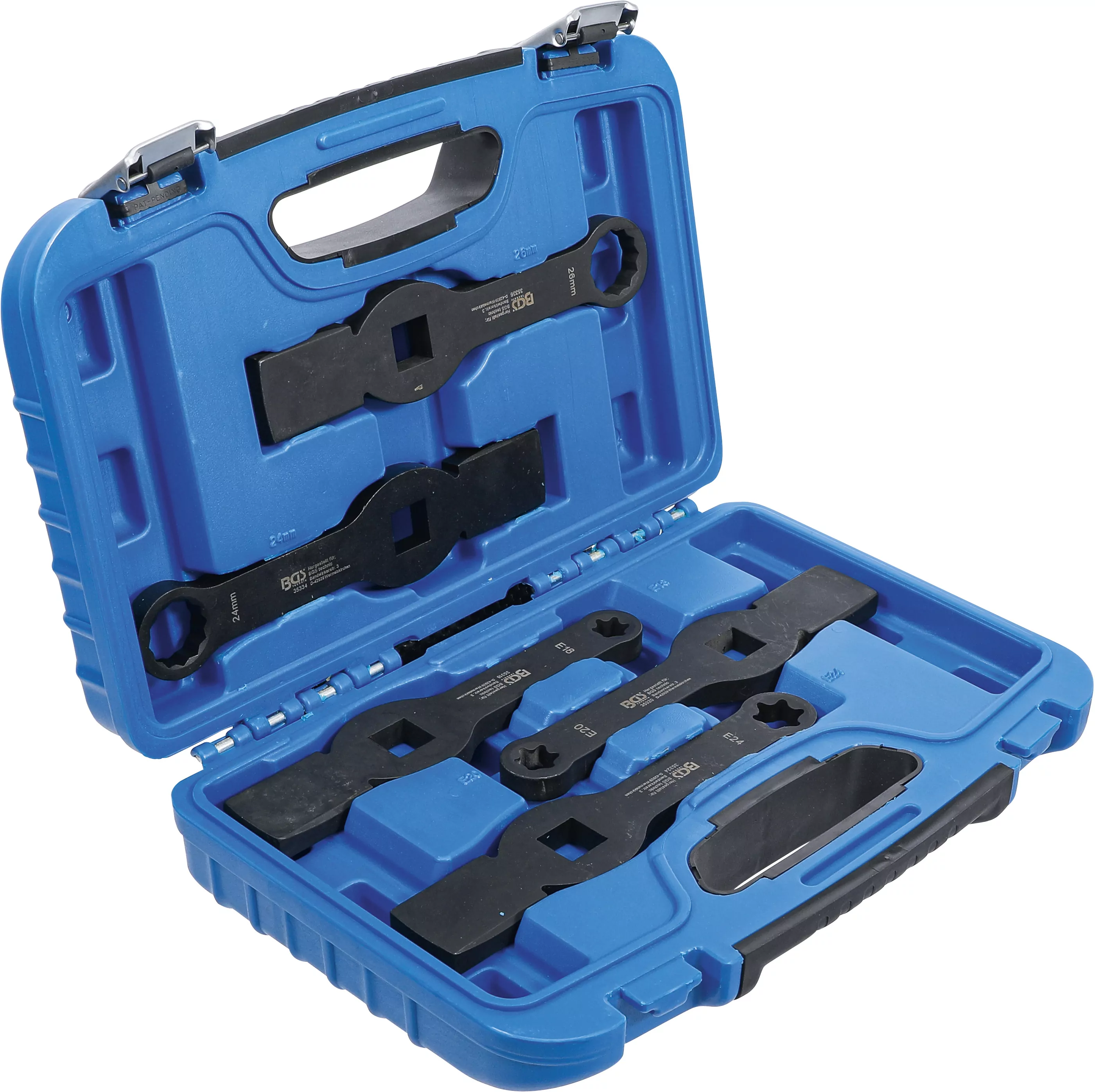 Schlag-Ringschlüssel-Satz | Zwölfkant / E-Profil (für Torx) | 5-tlg.