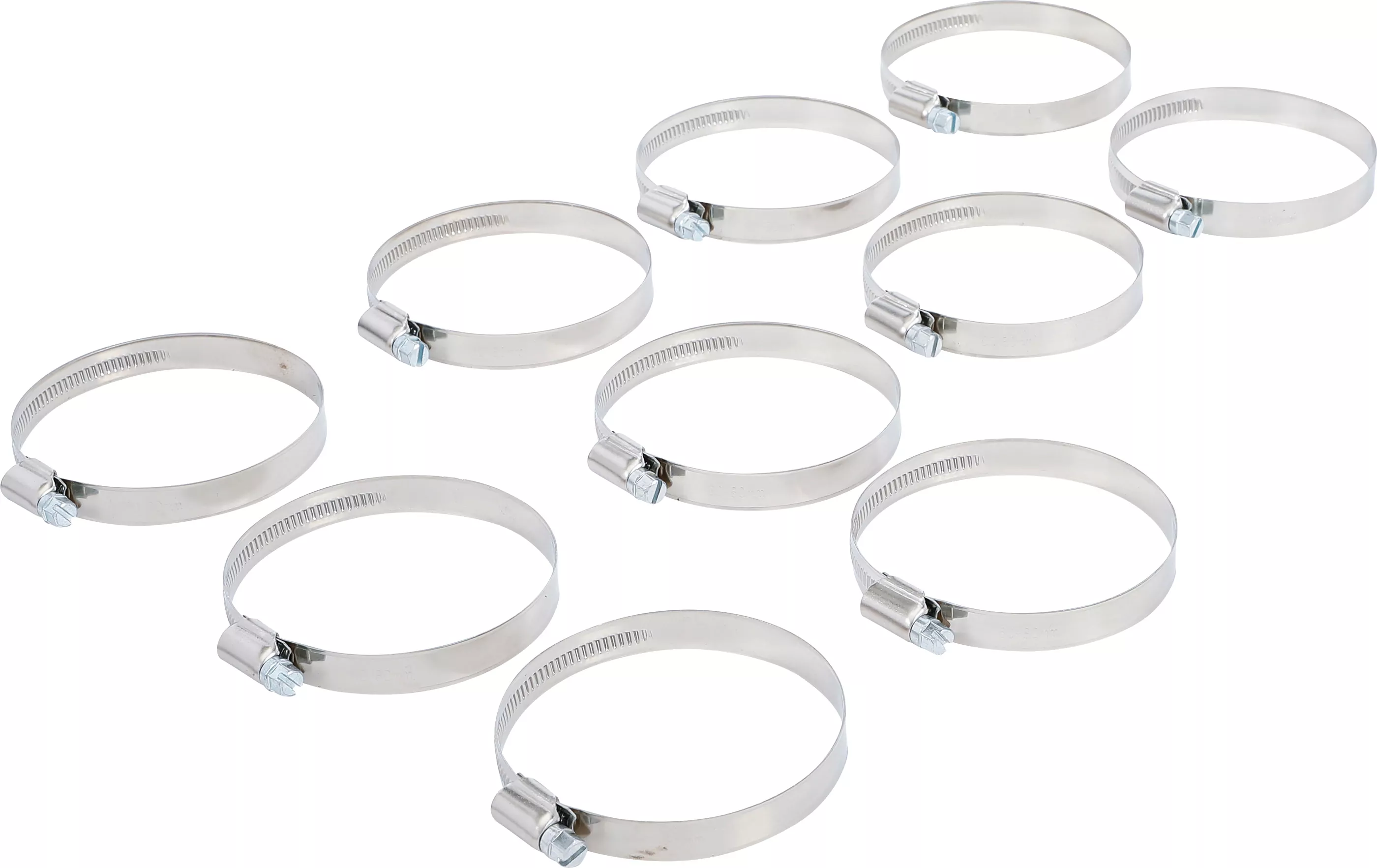 Schlauchklemmen | rostfrei | 60 x 80 mm | 10-tlg.