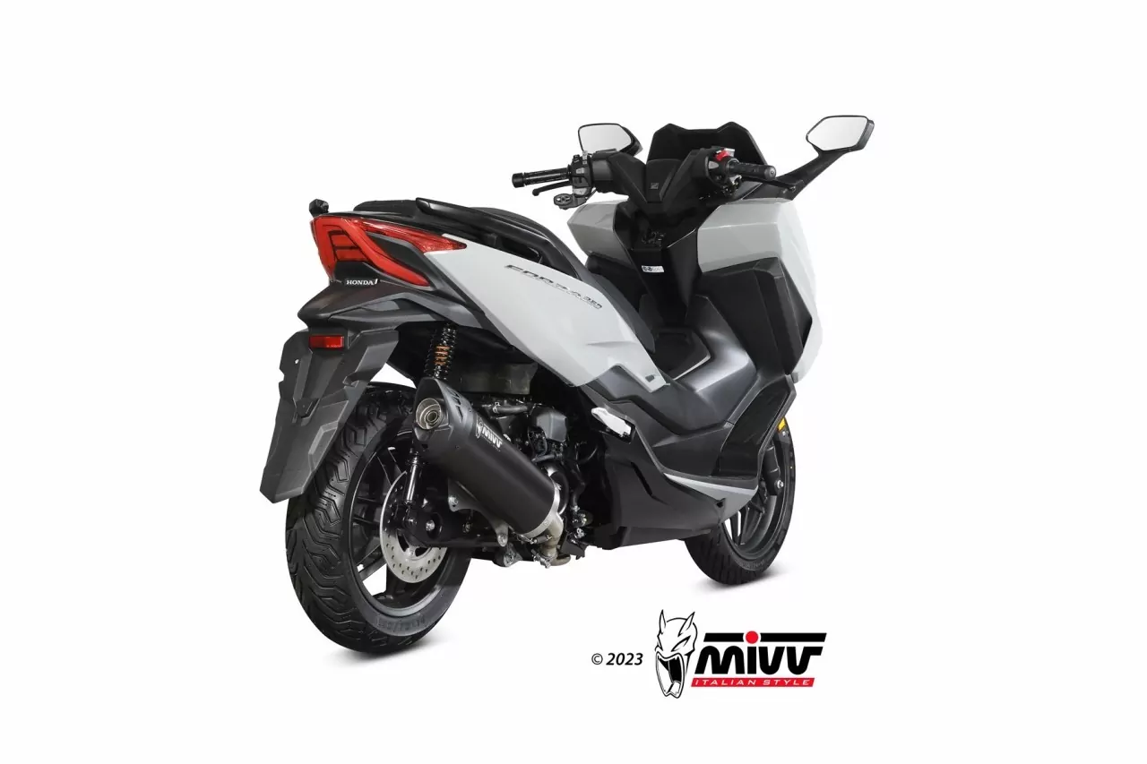 MIVV MOVER Edelstahl Schwarz Mit Kat HONDA ADV-SH-FORZA 350 22-24