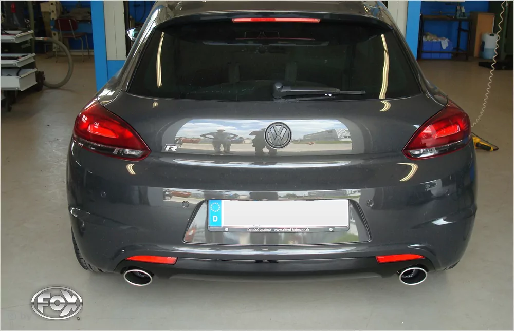 VW Scirocco - 13 - R-Heck  Endschalldämpfer Ausgang rechts/links - 115x85 Typ 32 rechts/links