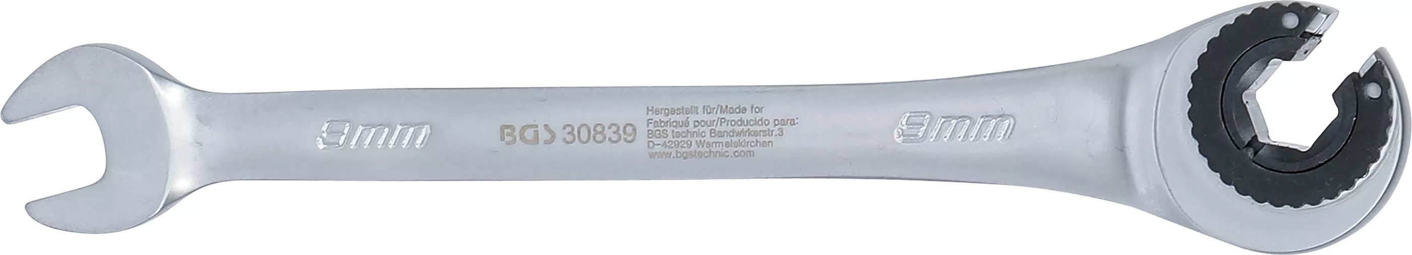 Ratschenring-Maulschlüssel | offen | SW 9 mm