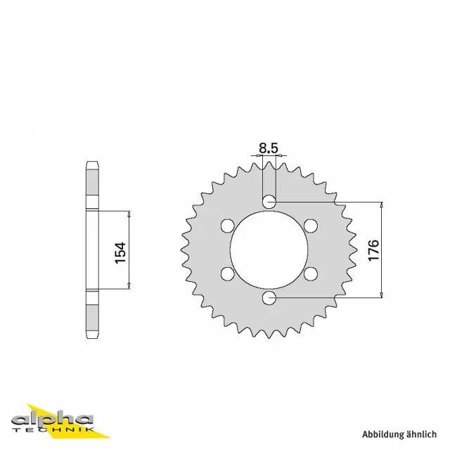 EK-Chain Kettensatz 530DEX für Honda VFR800 F Modelljahr 1998-2001 DUAL Typ RC46