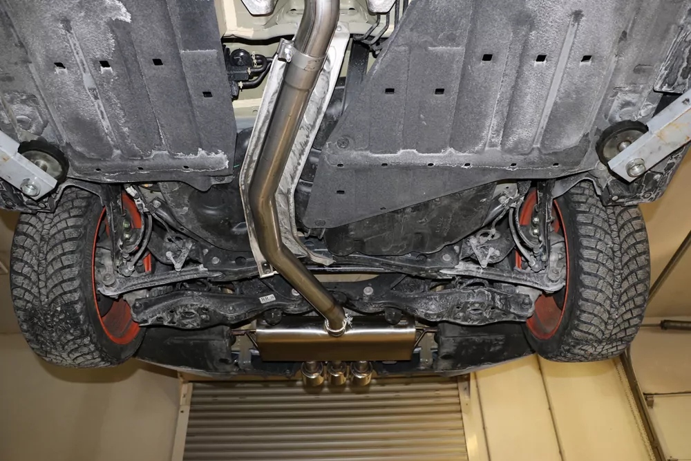 Honda Civic X Type R  Endschalldämpfer quer Ausgang rechts/links  - 100-90-100 Typ 25 mittig