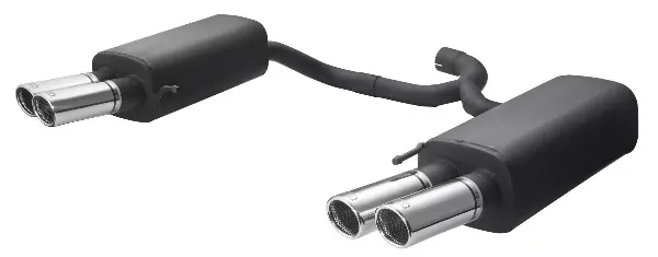 Ulter Sportauspuff für Skoda Superb II 2008-2015 - 4 Duplex Endrohre Rund Ø70
