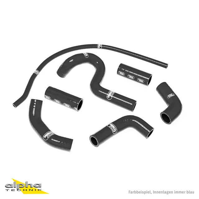 SAMCO SPORT Siliconschlauch Kit schwarz für Ducati 998S Modelljahr 2002-2004