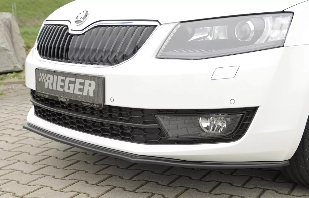 Rieger Spoilerschwert für Skoda Octavia (5E) | Lim. 02.13-01.17 (bis Facelift) für orig. Frontschürze