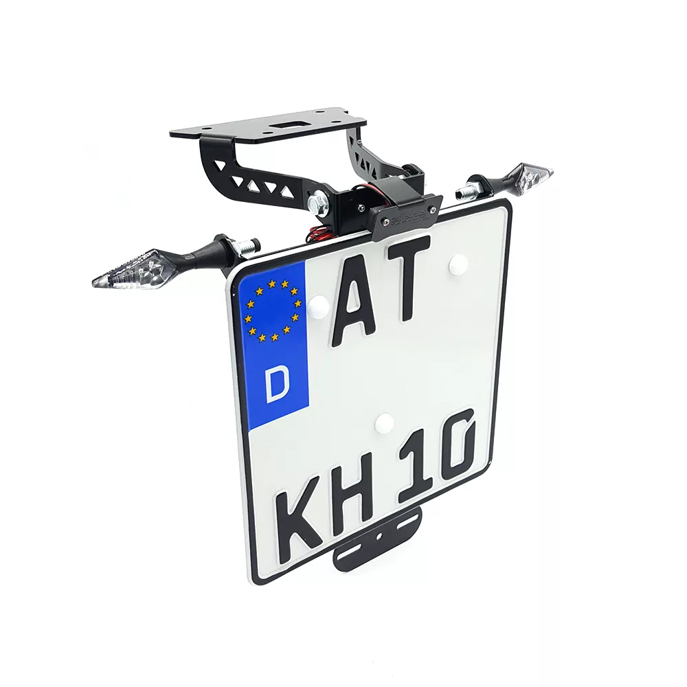 alpha Technik Kennzeichenhalter für Kawasaki Z300; Typ ER300A; Modelljahr 2015-