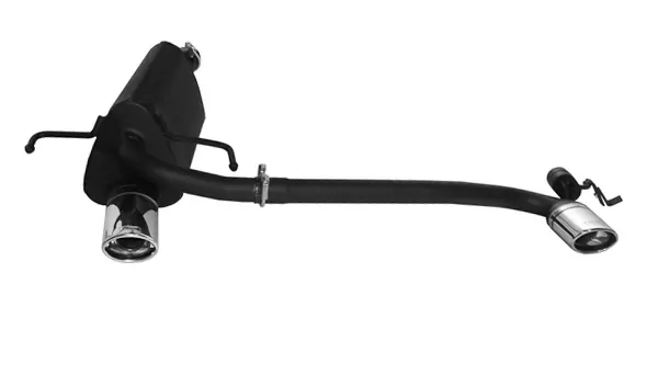 Ulter Sportauspuff für Opel Astra H HATCHBACK 2004-2009 - 2 Duplex Endrohre Oval 95×65