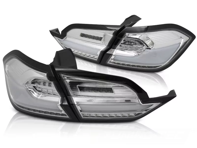Led Tail Lights Chrome Fits Ford Fiesta Mk8 17-21 Hatchback 