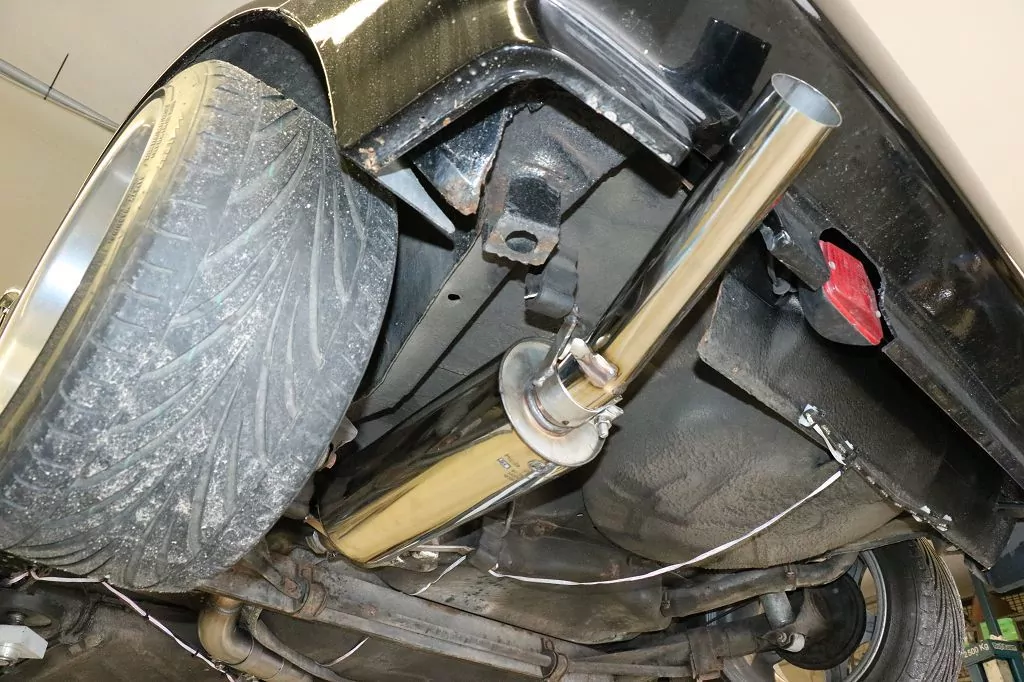 VW Golf I Cabrio  Endschalldämpfer Ø63,5mm - 1x63,5 Typ 10 nach links führend