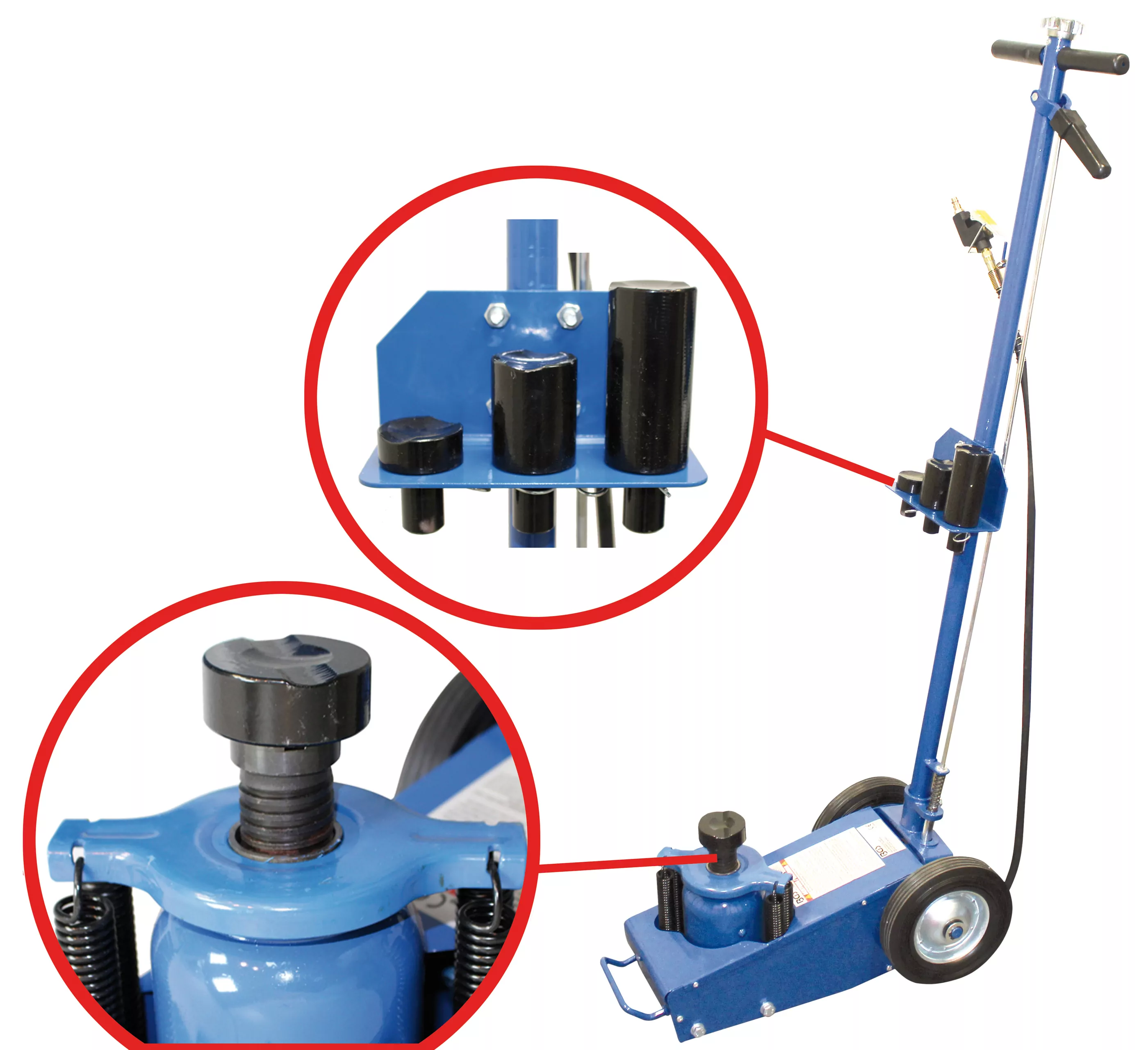 Wagenheber | lufthydraulisch | fahrbar | 22 t