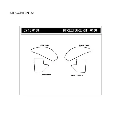Stompgrip Traction Pad Volcano für Yamaha MT-10 17-21 Klar