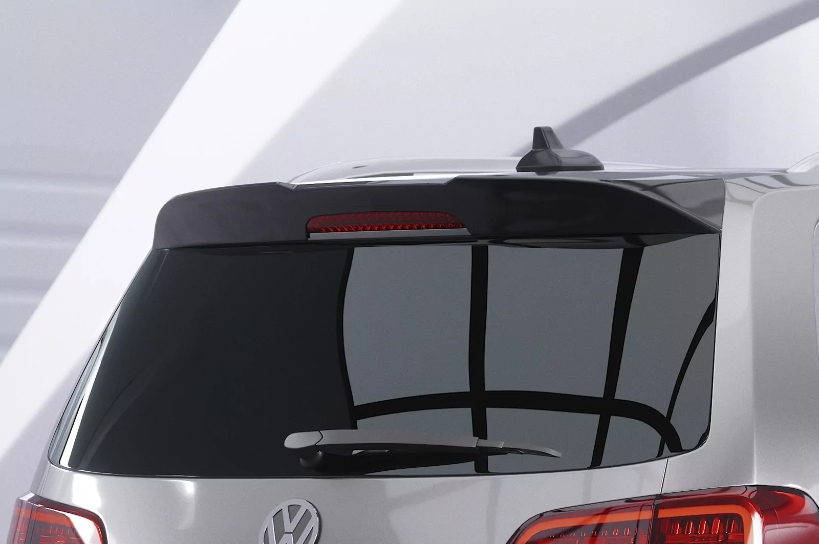 Heckflügel mit ABE für VW Sharan II / Seat Alhambra II HF024 Schwarz Strukturiert