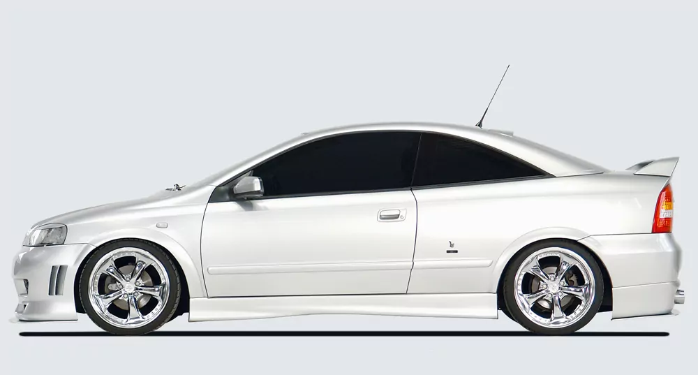 Rieger Seitenschweller für Opel Astra G - Coupé   carbon optik