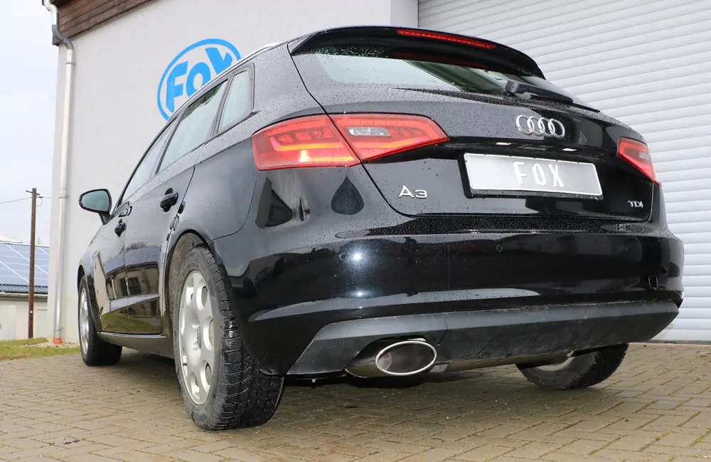 Audi A3 - 8V Sportback  Endschalldämpfer einseitig - 160x90 Typ 38