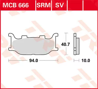 Scheibenbremsbeläge Mcb666srm