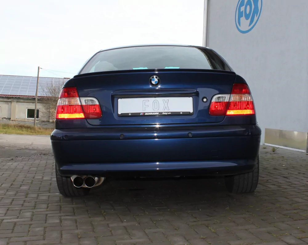 BMW E46 320/ 323/ 325/ 328/ 330  Endschalldämpfer zweiflutig - 2x76 Typ 10