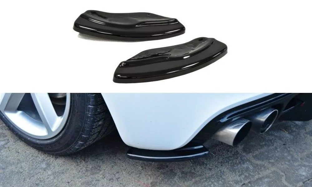 Heck Ansatz Flaps Diffusor Passend Für Diffusor Passend Für AUDI TT MK2 RS Schwarz Hochglanz Schwarz Hochglanz