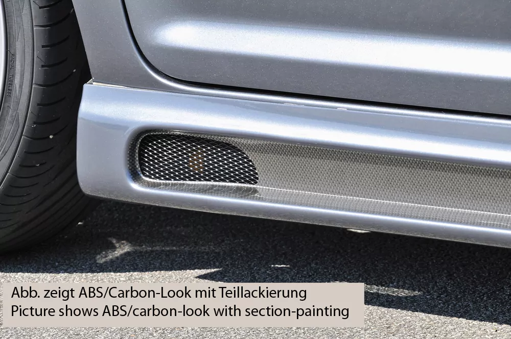 Rieger Seitenschweller rechts  carbon look für VW Touran (1T) Van 11.06- (ab Facelift)