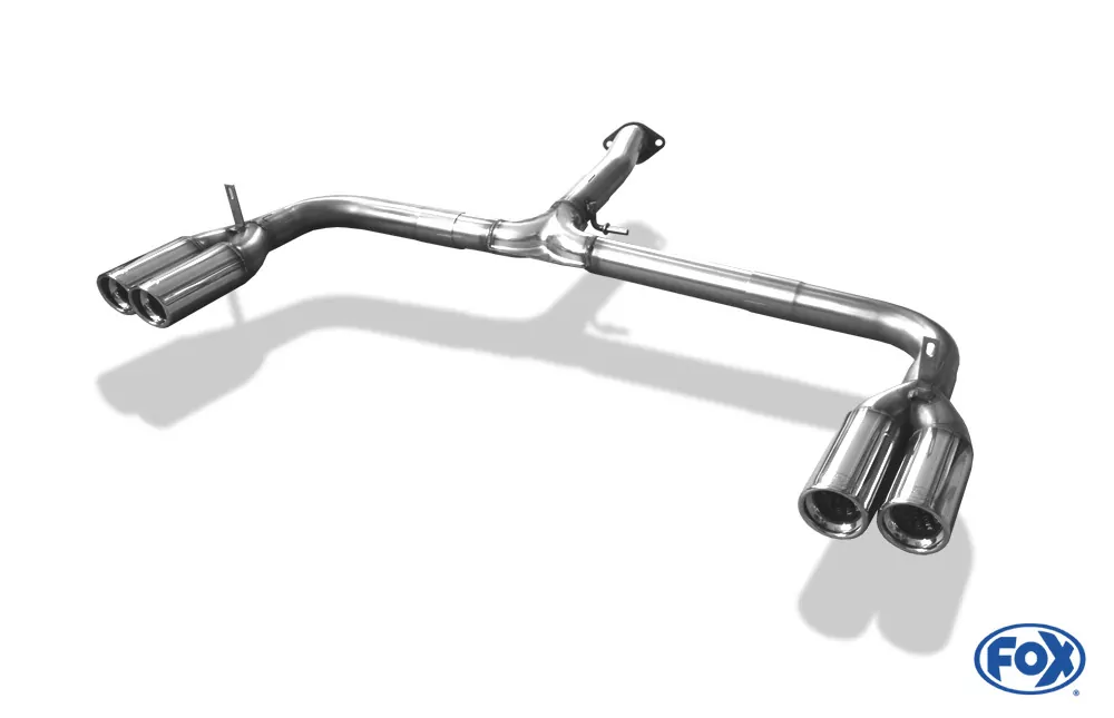 Toyota RAV 4 III  Endrohrsystem rechts/links passend auf original Mittelschalldämpfer - 2x80 Typ 17 rechts/links