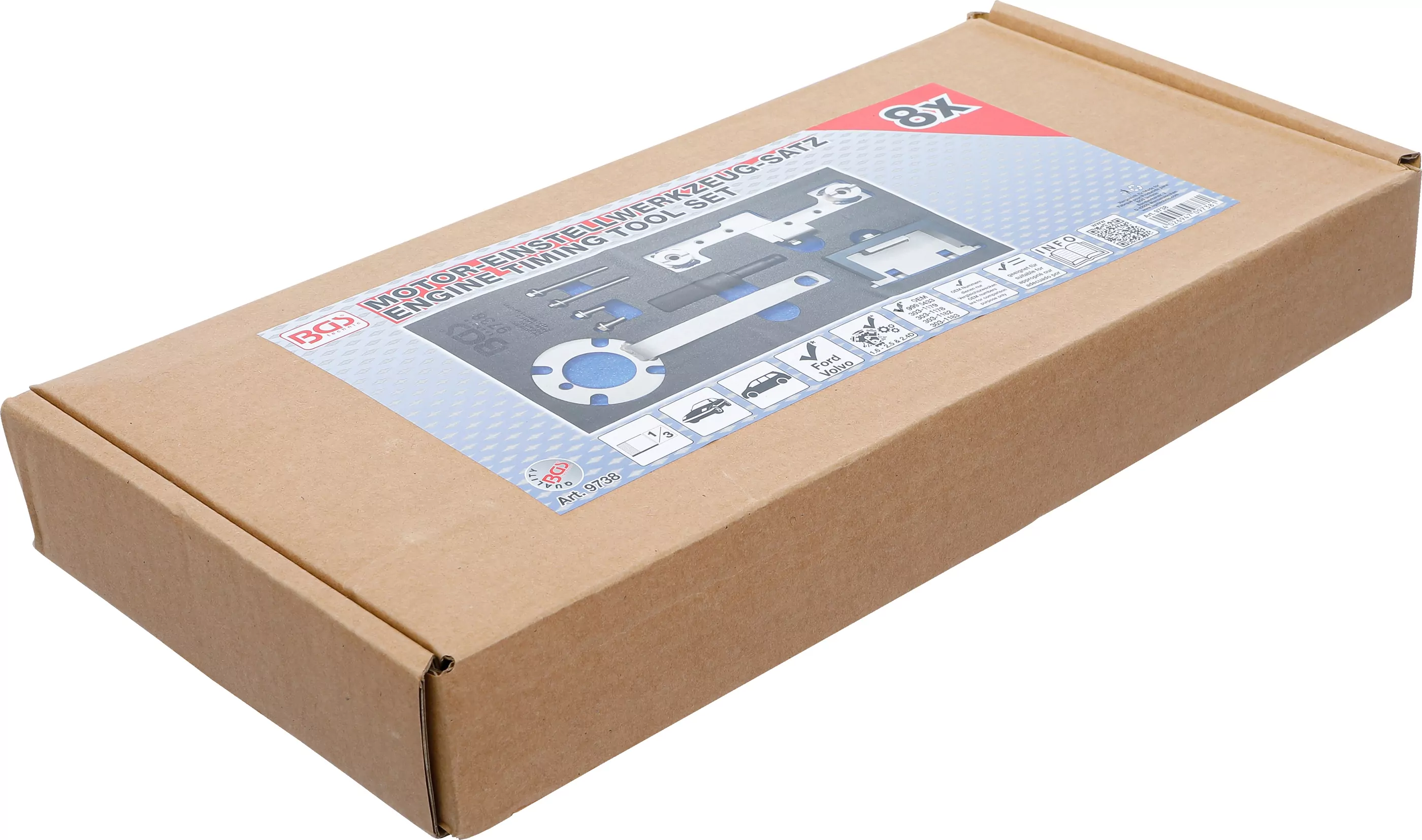 Werkstattwageneinlage 1/3: Motor-Einstellwerkzeug-Satz | für Ford 2.5, Volvo 1.6 - 2.5 & 2.4D