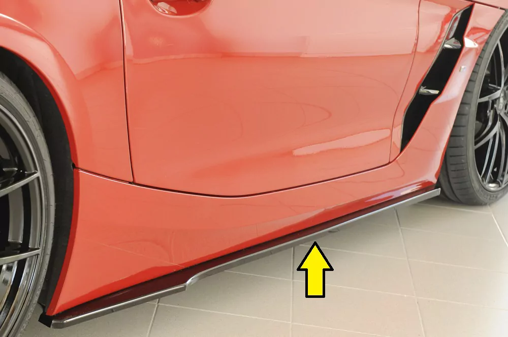 Rieger Seitenschweller rechts ansatz glanz schwarz für BMW Z4 (G4Z/G29) Roadster 03.19-