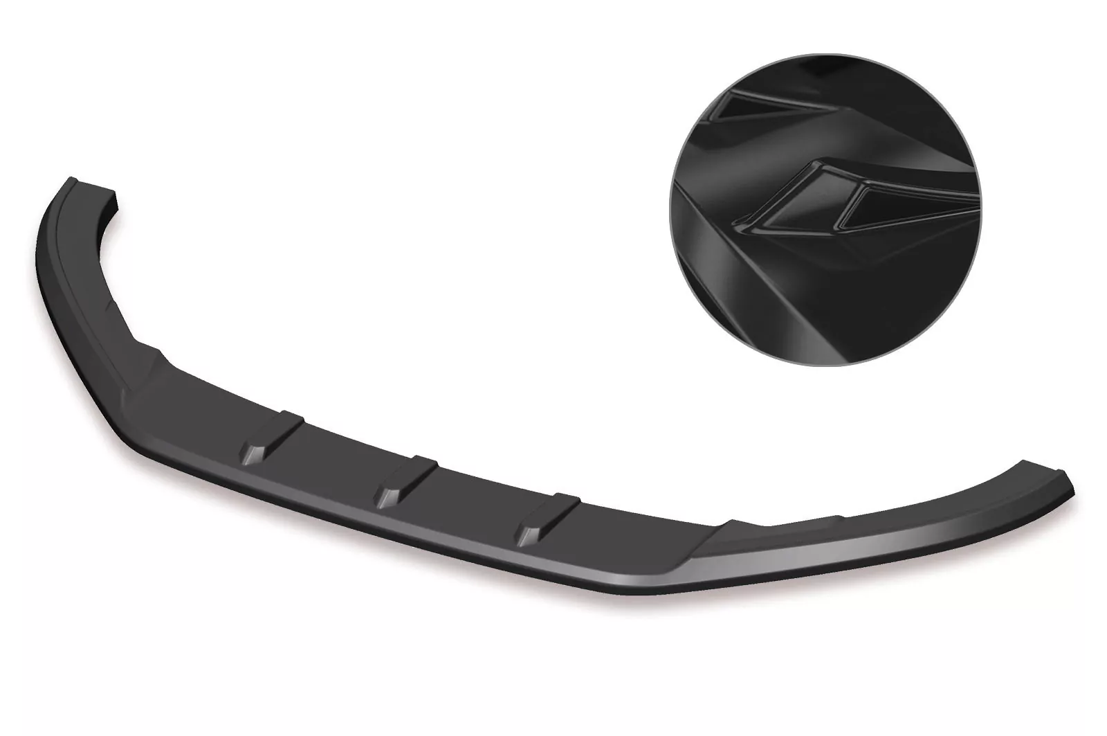 Cup-Spoilerlippe mit ABE für VW Polo V (Typ 6R, 6C) R-Line Glossy (schwarz hochglanz)